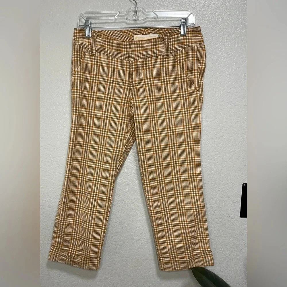 Vintage Hollister Plaid Capri Trousers size 5